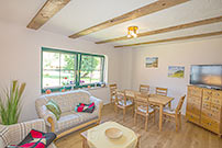 Essbereich im Wohnzimmer